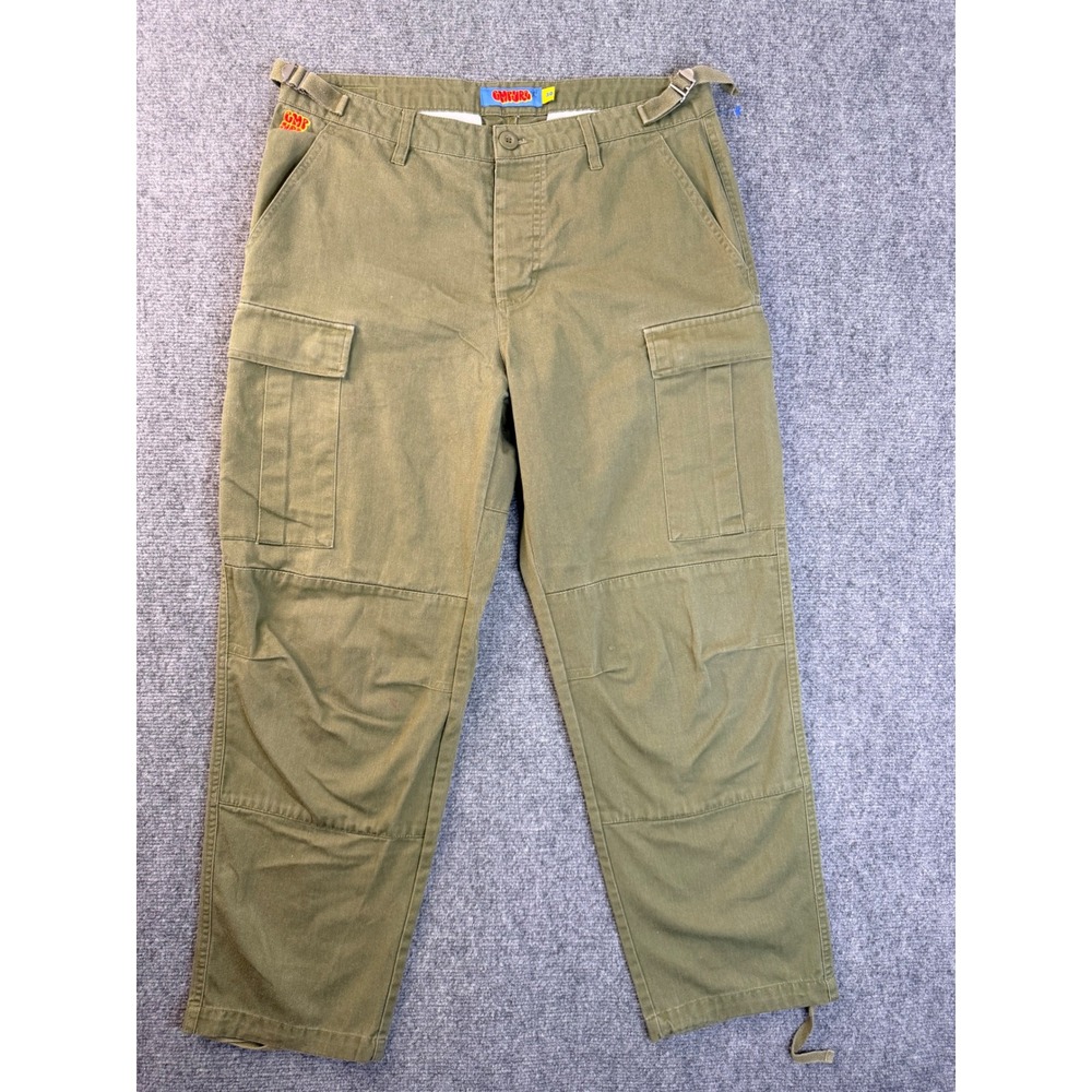 Empyre Mens 30 Olive Green Cotton Loose Fit Cargo Pants Tactical Streetwear